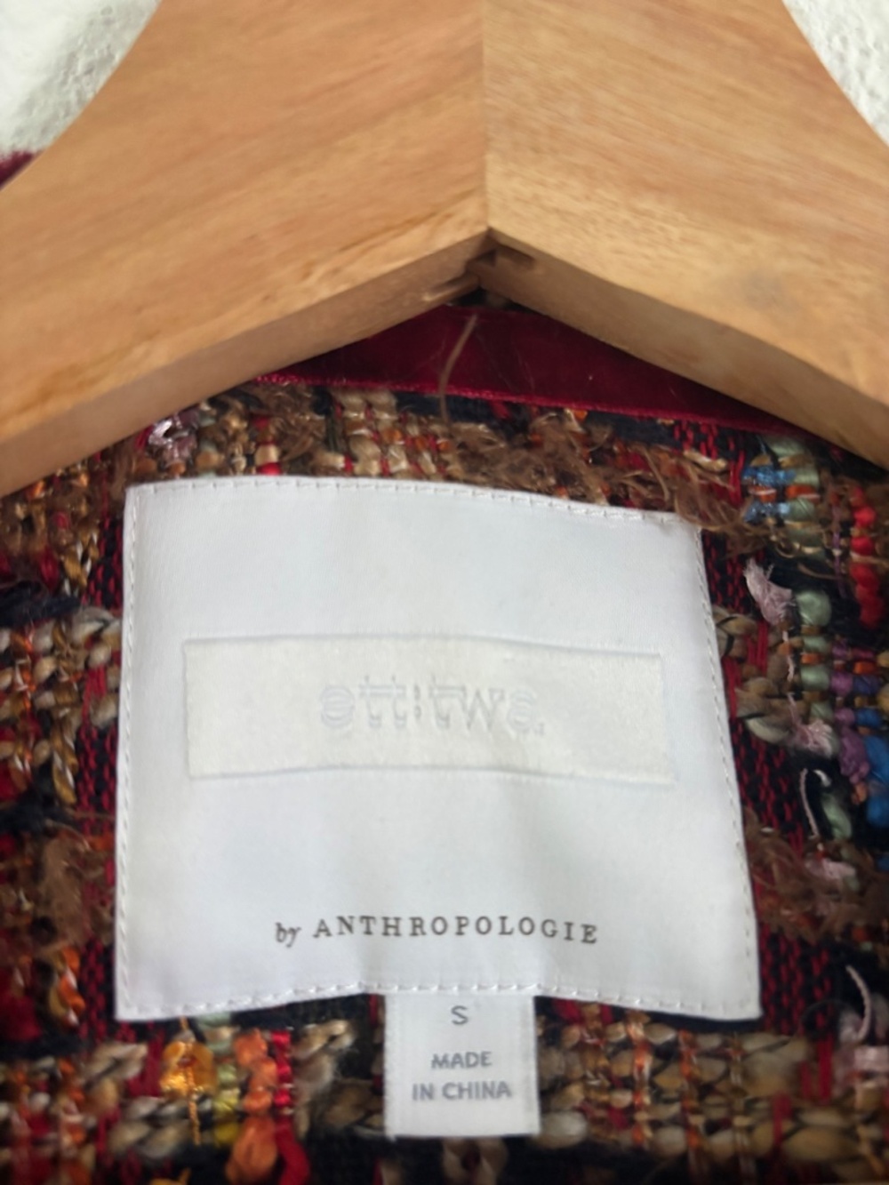 ANTHROPOLOGIE ETT:TWA • Harlequin Tweed Blazer Coat - Picture 6 of 9